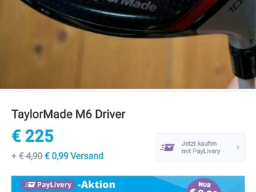 Sell with online payment: Driver Taylor made M6