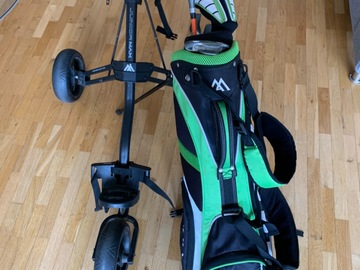 Sell with online payment: BIG Max Junior Supermax Golfbag + Schlägerset + Trolley