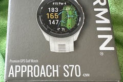 sicher online kaufen und verkaufen: Garmin Premium GPS Golfwatch S70, weiss, 42mm