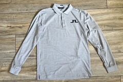 sicher online kaufen und verkaufen: Lindeberg, Golf-Poloshirt, langarm, grau, Größe L