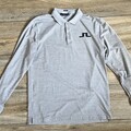 sicher online kaufen und verkaufen: Lindeberg, Golf-Poloshirt, langarm, grau, Größe L