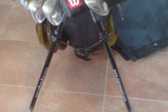 sicher online kaufen und verkaufen:  Big Max Golf Tasche mit Wilson Schläger (noch in Schutzfolien)