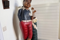 Waren frei handeln: Golfer aus Holz