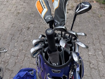 sicher online kaufen und verkaufen: Golfbag mit Callaway Mavrik Golfschläger Set mit Bag und Bällen